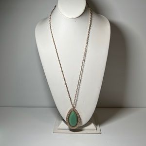 Long Gold Pendant necklace